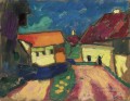 landschaftstudie dorfstrasse 1908 Alexej von Jawlensky Expressionism